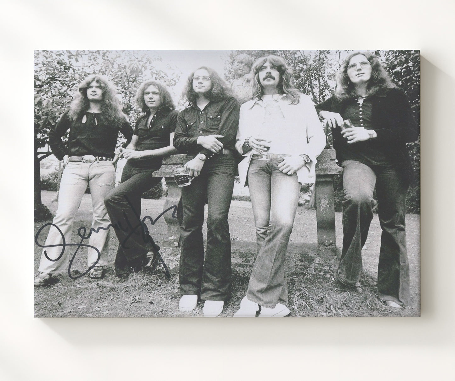 Deep Purple - Smoke on the Water - Vintage Music Wall Art - 20x24 Canvas music decor