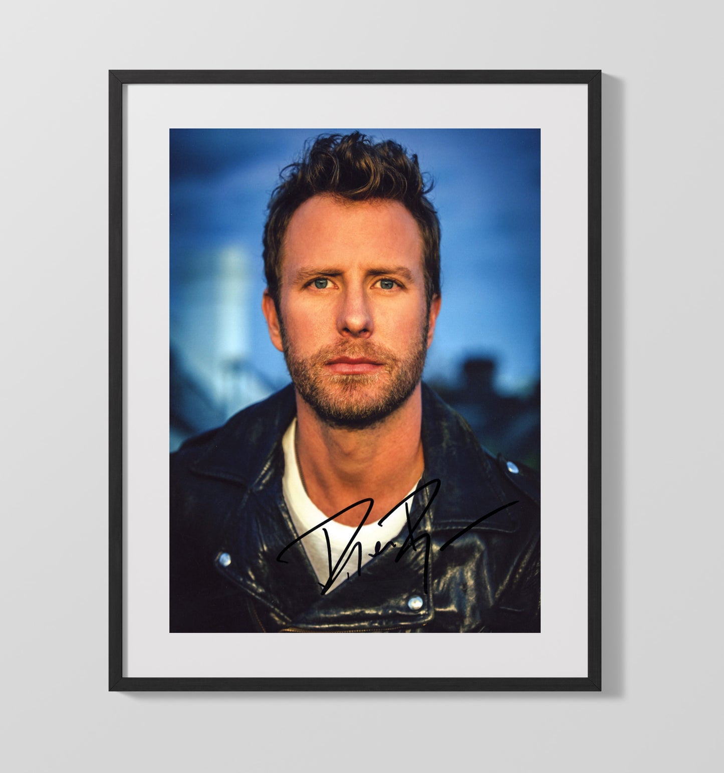 Dierks Bentley - Modern Country Portrait Leather Jacket Music Wall Art 16x20 Gallery Frame wall art print – Music decor