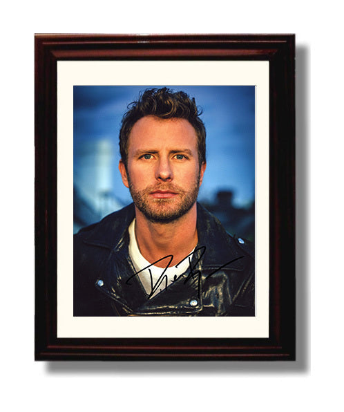 Dierks Bentley - Modern Country Portrait Leather Jacket Music Wall Art 8x10 Beveled Frame wall art print – Music decor
