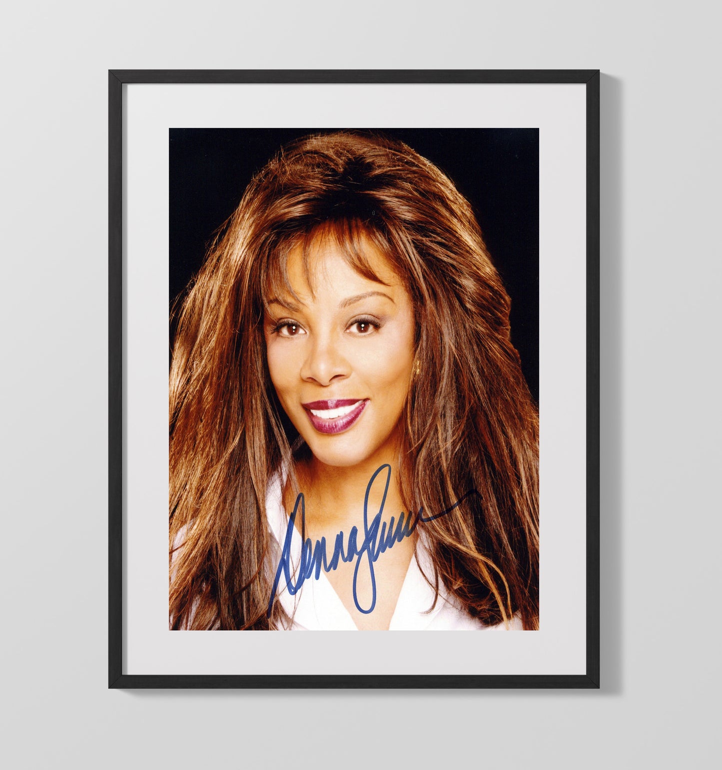 Donna Summer - Studio Glam Portrait Smiling - Vintage Music Wall Art - 16x20 Gallery Frame music decor