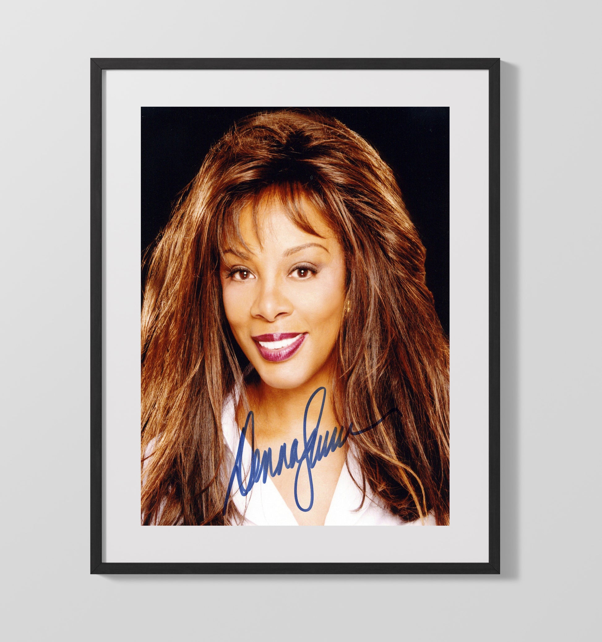 Donna Summer - Studio Glam Portrait Smiling - Vintage Music Wall Art - 16x20 Gallery Frame music decor
