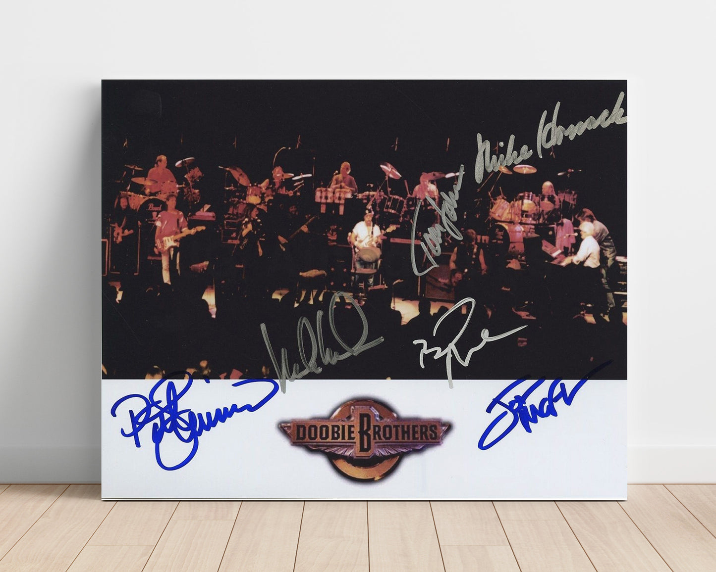 Doobie Brothers - Long Train Runnin Rhythm - Vintage Music Wall Art - 16x20 Unframed Print music decor