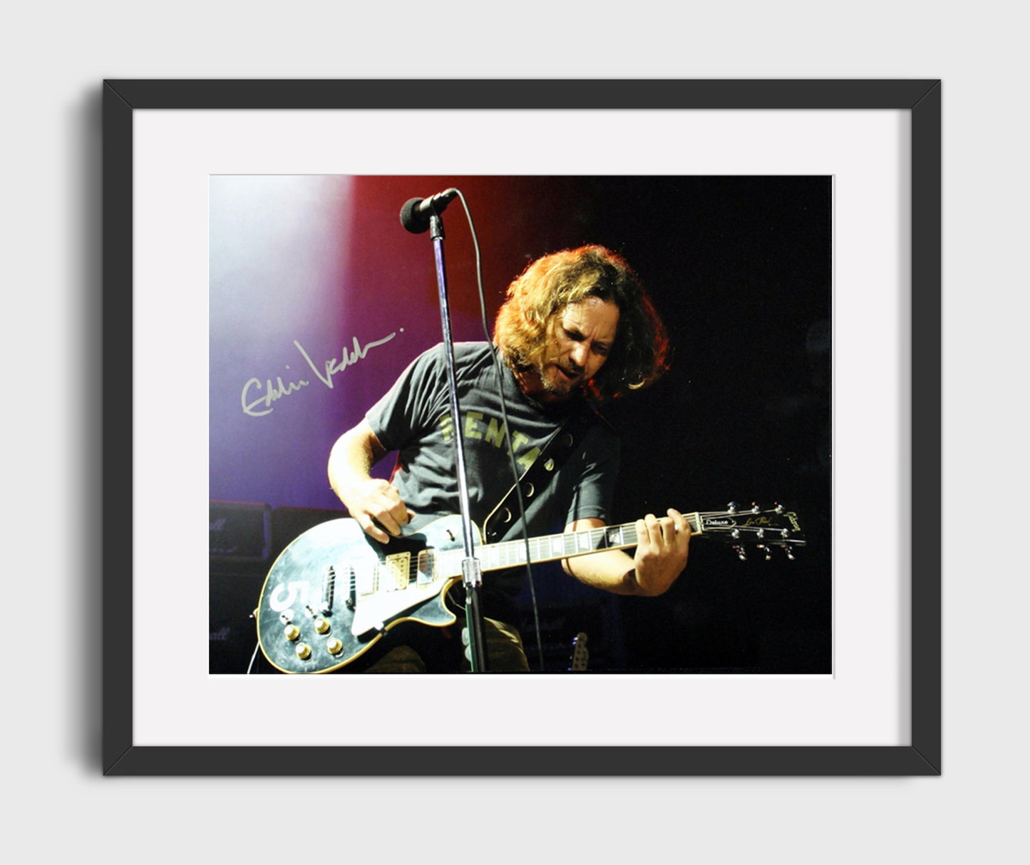 Eddie Vedder - Grunge Voice Icon - Vintage Music Wall Art - 16x20 Gallery Frame music decor