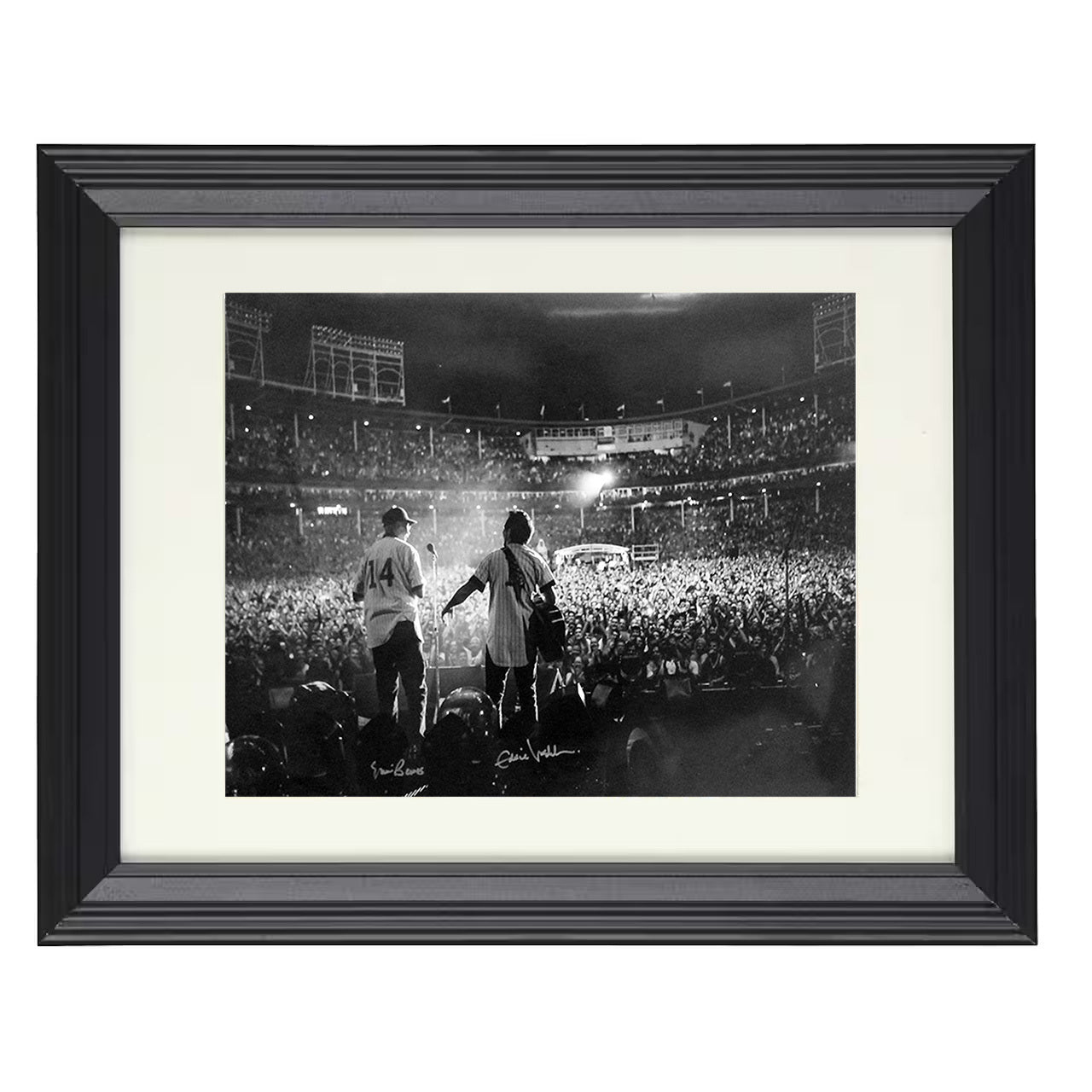 Eddie Vedder – Wrigley Field Serenade – 8x10 black beveled framed music wall art