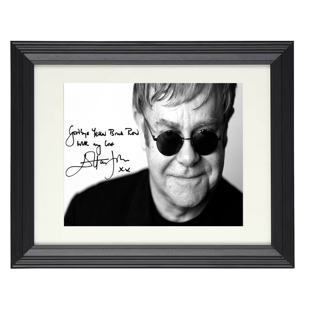 Elton John – Rocket Man Legacy – 8x10 black beveled framed music wall art