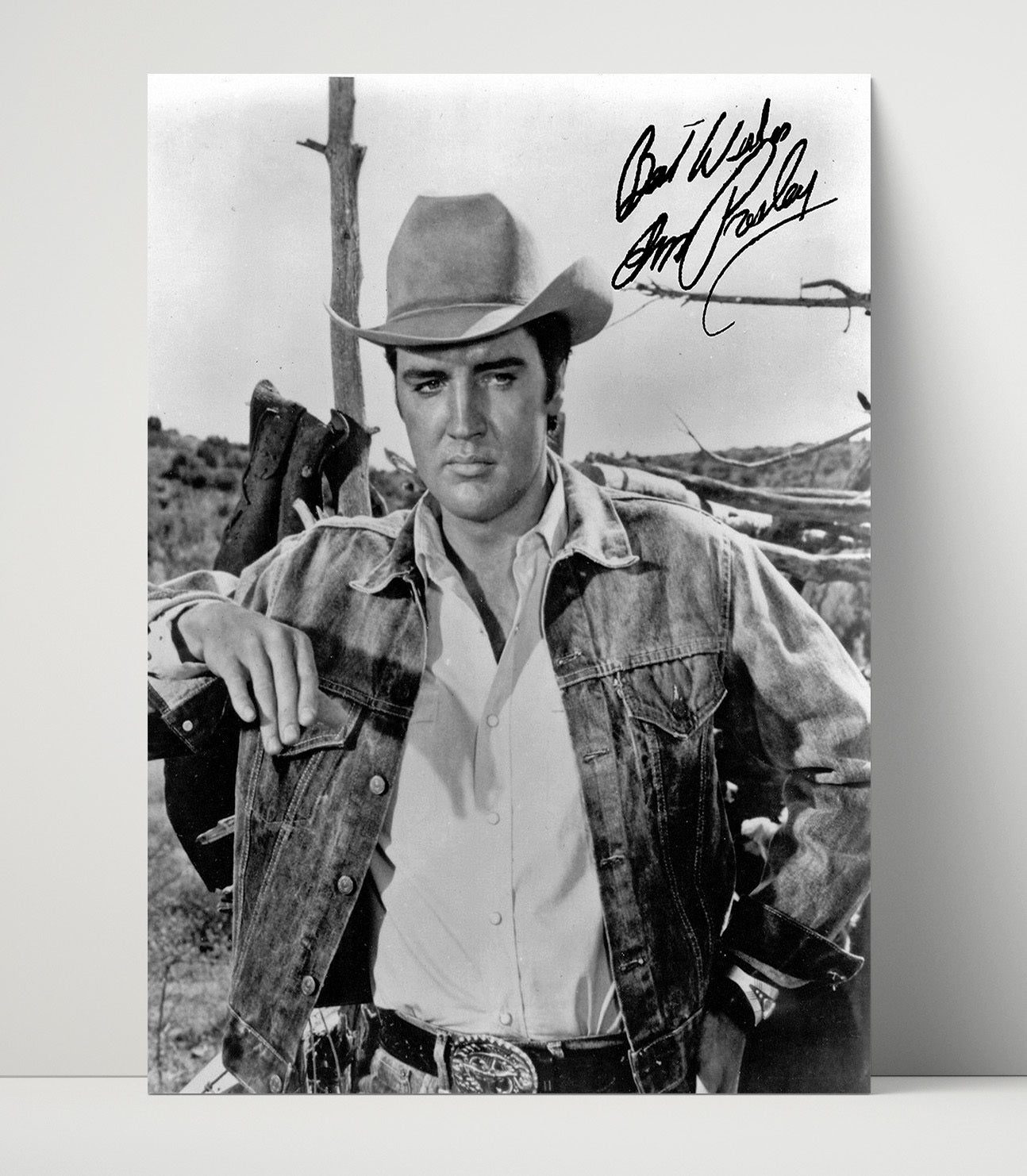 Elvis Presley - Cowboy Crooner Music Wall Art 16x20 Unframed Print wall art print – Music decor