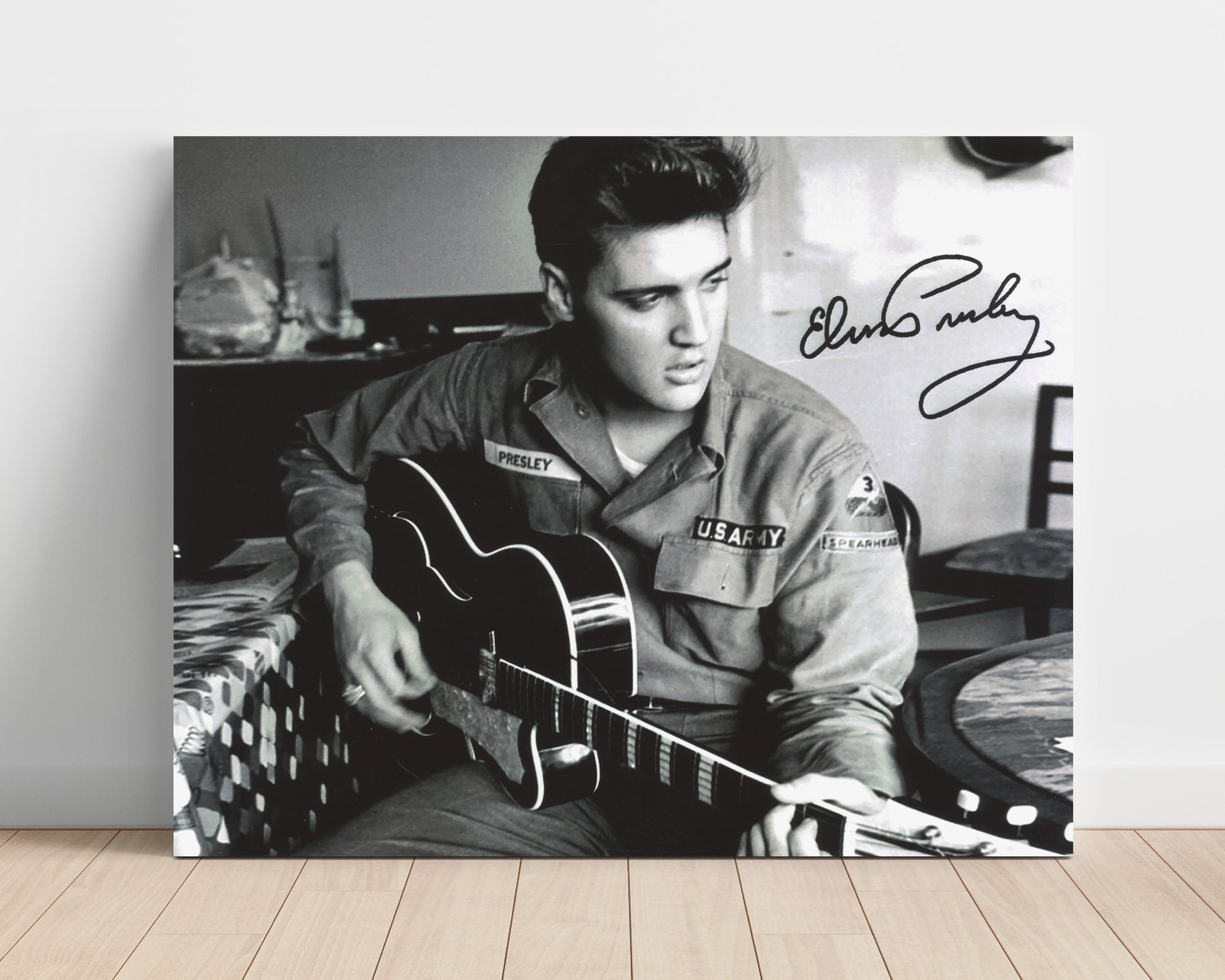 Elvis Presley - GI Blues Guitar - Vintage Music Wall Art - 16x20 Unframed Print music decor
