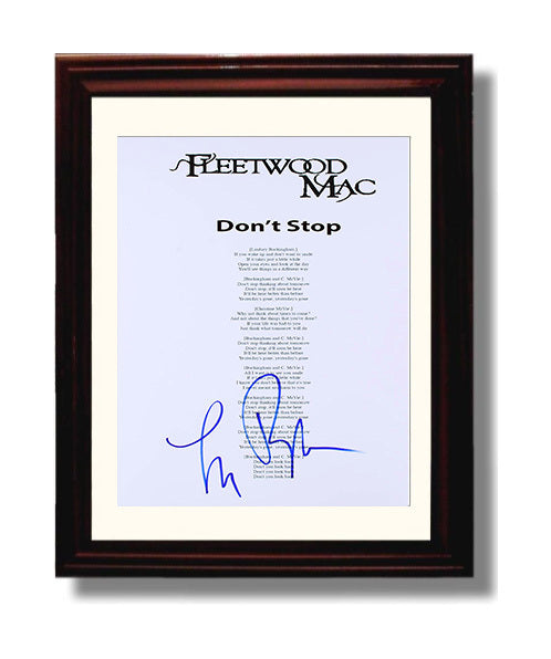 Fleetwood Mac - Dont Stop Dreaming Music Wall Art 8x10 Beveled Frame wall art print – Music decor
