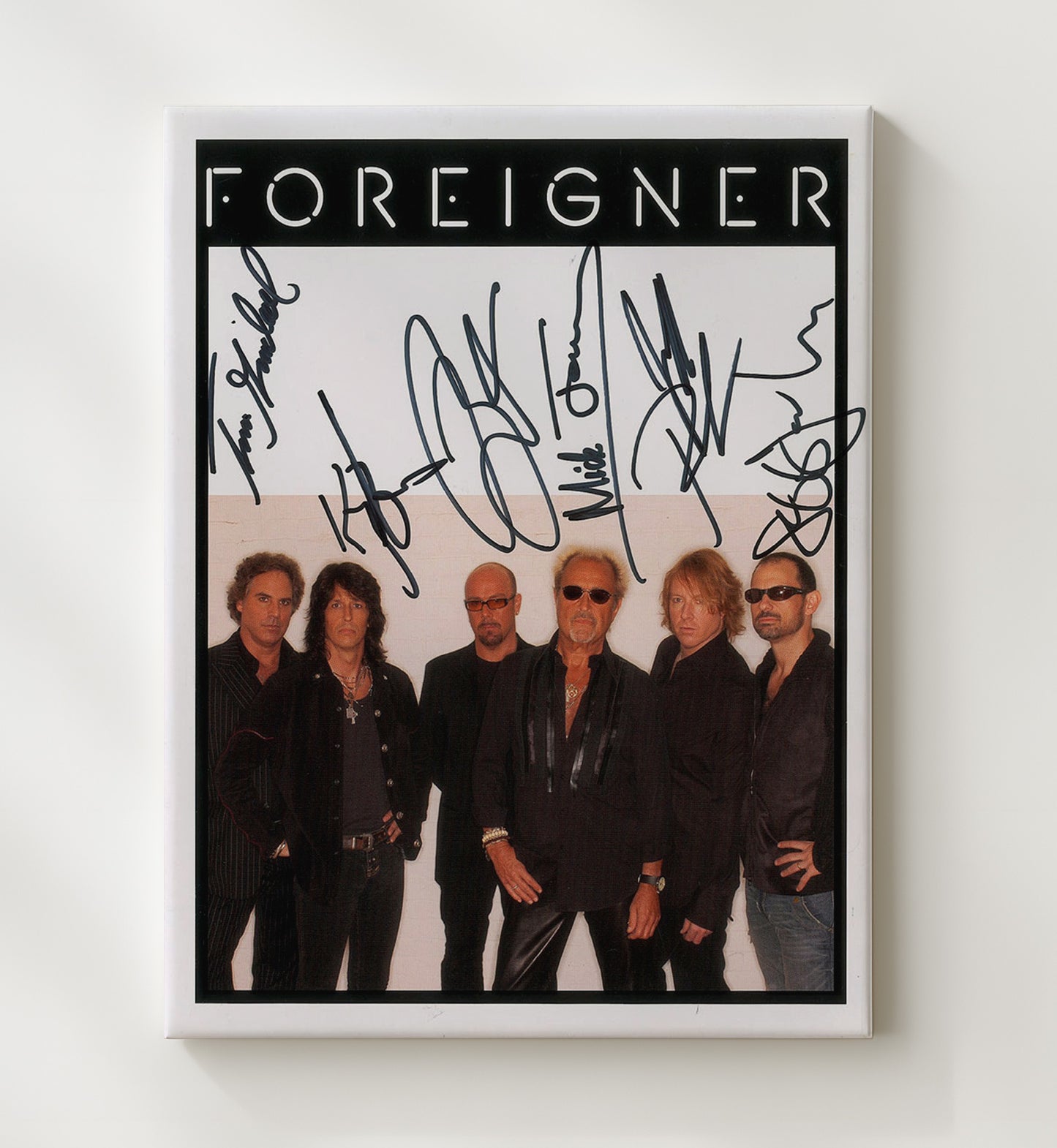 Foreigner - Full Band Portrait Music Wall Art 20x24 Canvas wall art print – Music decor