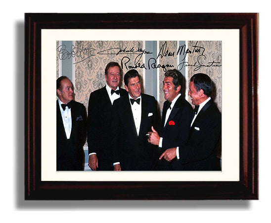 Frank Sinatra - Rat Pack Formal Moment - Vintage Music Wall Art - 8x10 Beveled Frame music decor