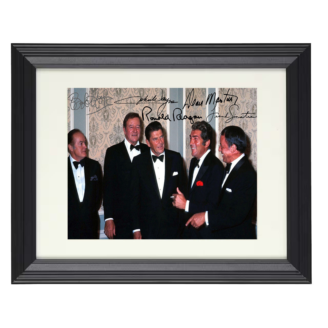 Frank Sinatra – Rat Pack Formal Moment – 8x10 black beveled framed music wall art