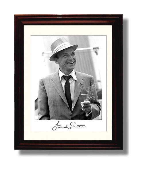 Frank Sinatra - Swinging Smile Music Wall Art 8x10 Beveled Frame wall art print – Music decor