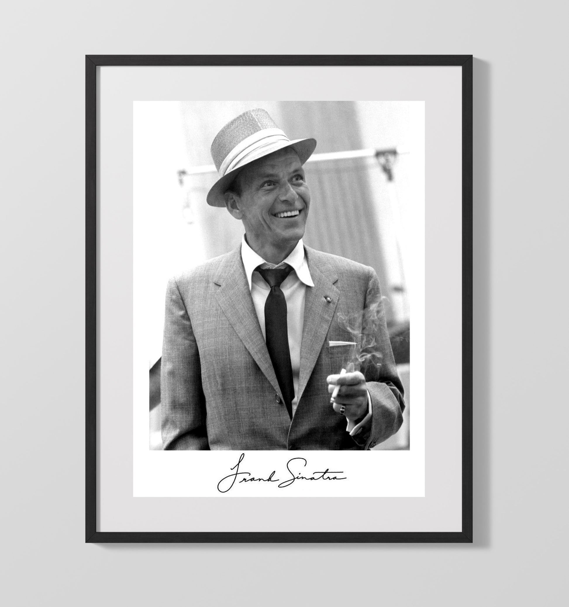 Frank Sinatra - Swinging Smile Music Wall Art 16x20 Gallery Frame wall art print – Music decor