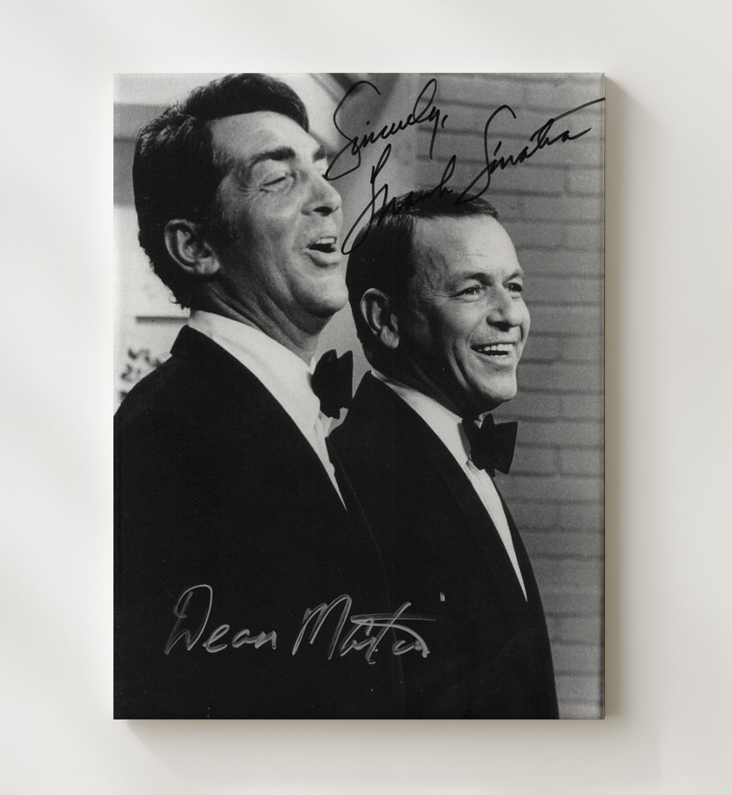 Frank Sinatra and Dean Martin - Rat Pack Charm Music Wall Art 20x24 Canvas wall art print – Music decor