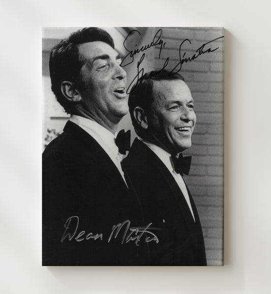 Frank Sinatra and Dean Martin - Rat Pack Charm 16x20 Gallery Frame vintage music wall art