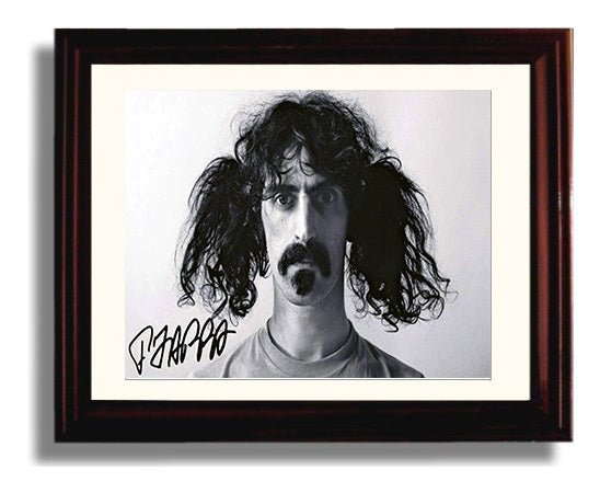 Frank Zappa - Wild Hair and Wilder Genius - Vintage Music Wall Art - 8x10 Beveled Frame music decor