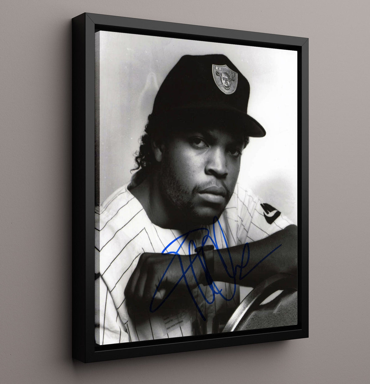 Ice Cube - Raiders Cap Black-and-White Photo 8x10 Unframed Print vintage music wall art