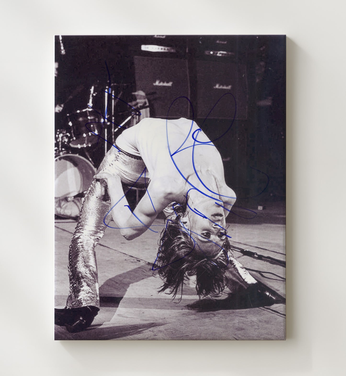 Iggy Pop - Live Stage Backbend Performance Portrait Music Wall Art 20x24 Canvas wall art print – Music decor