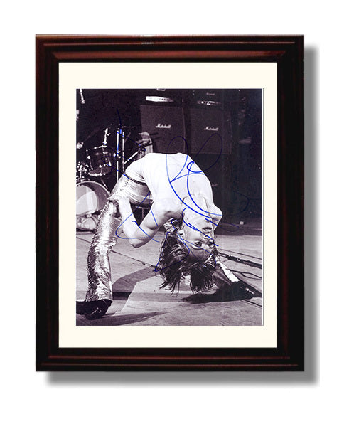 Iggy Pop - Live Stage Backbend Performance Portrait - Vintage Music Wall Art - 8x10 Beveled Frame music decor