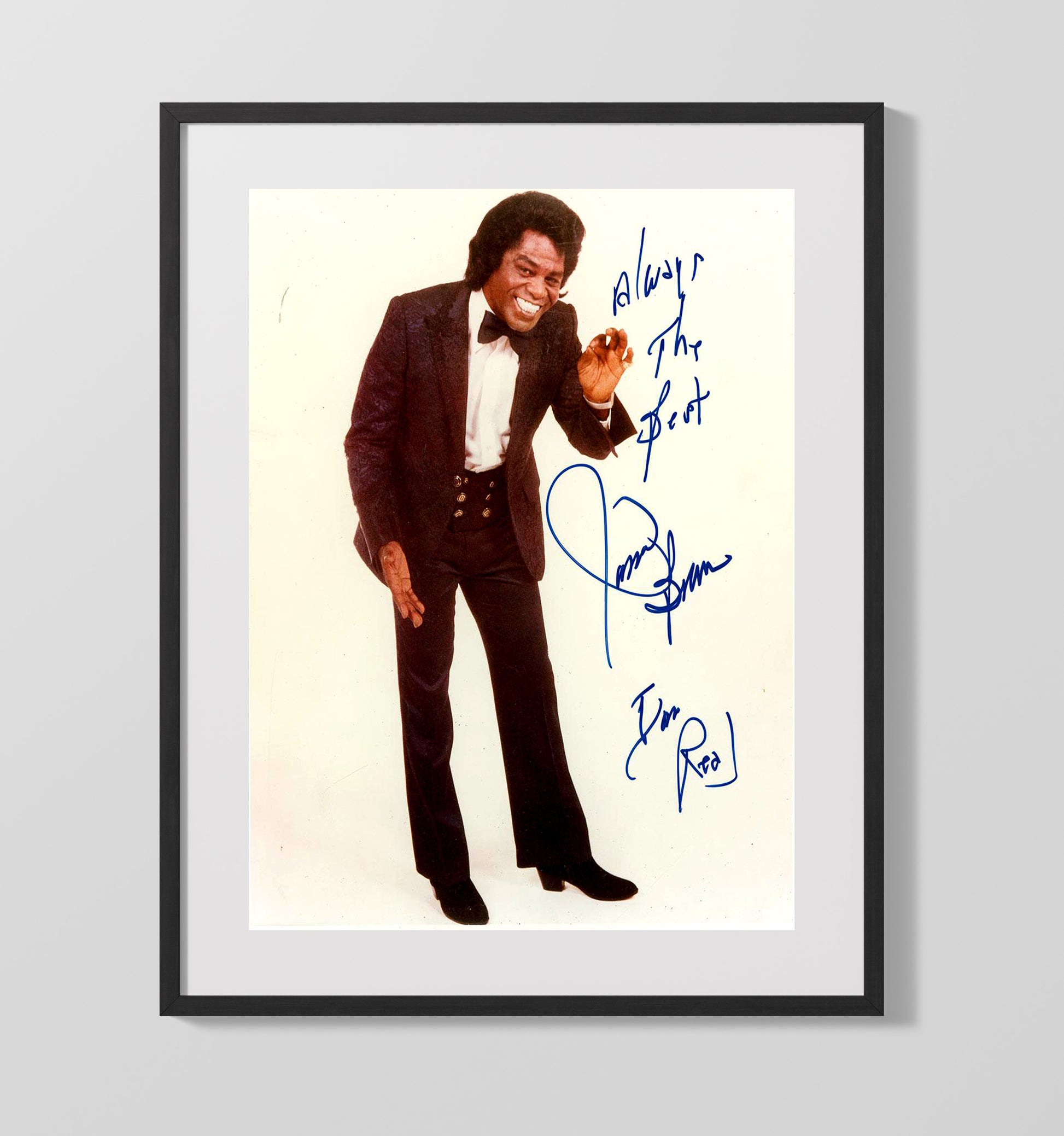 James Brown - the Godfather Groove Music Wall Art 16x20 Gallery Frame wall art print – Music decor