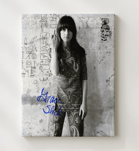 Jefferson Airplane - Grace Slick Paisley Outfit Photo 16x20 Gallery Frame vintage music wall art