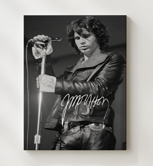 Jim Morrison - Lizard King in Leather 16x20 Gallery Frame vintage music wall art