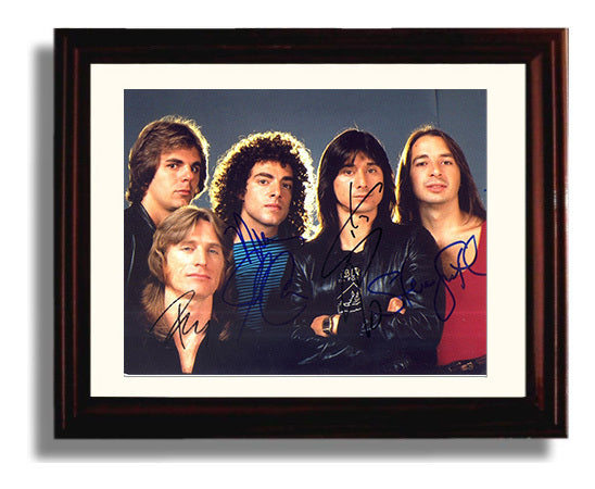 Journey - Arena Rock Anthems - Vintage Music Wall Art - 8x10 Beveled Frame music decor