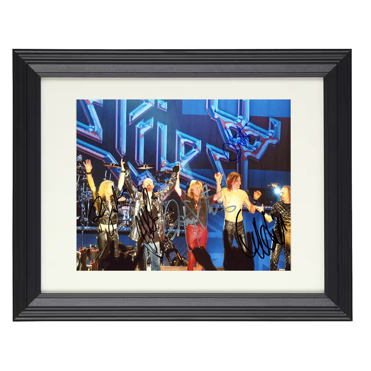 Judas Priest – Heavy Metal Stage Power – 8x10 black beveled framed music wall art