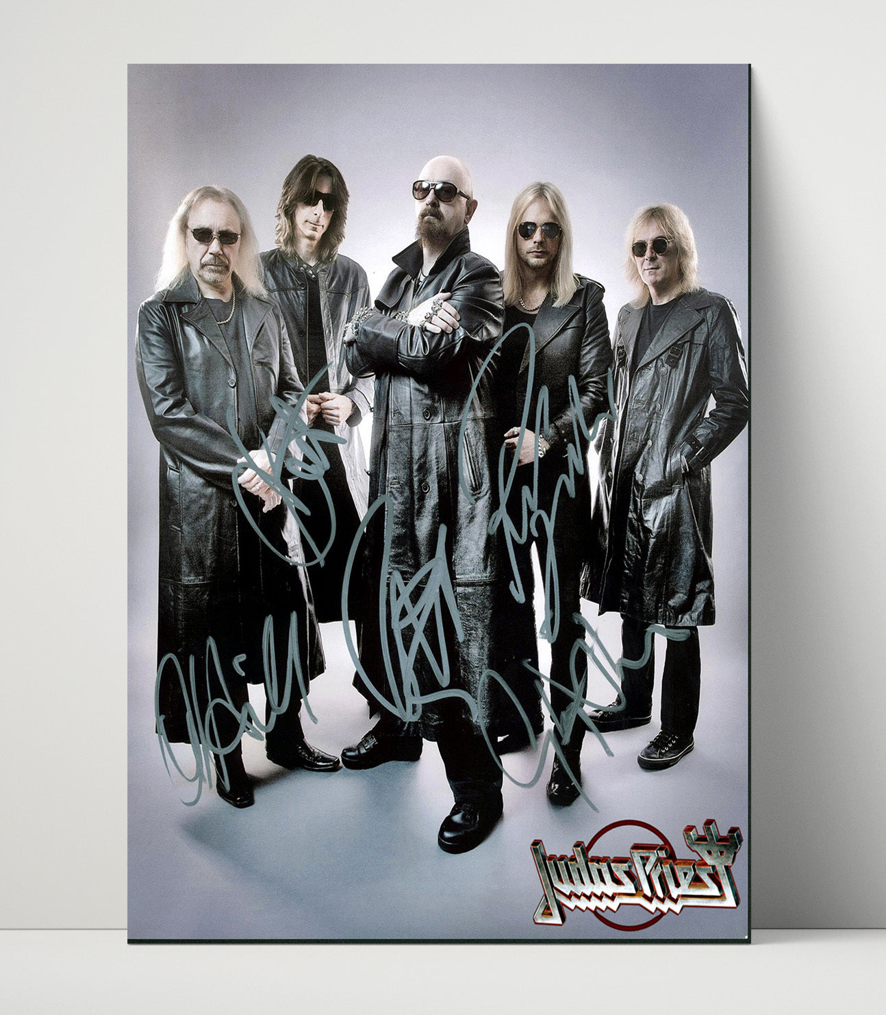 Judas Priest - Leather and Steel Music Wall Art 16x20 Unframed Print wall art print – Music decor