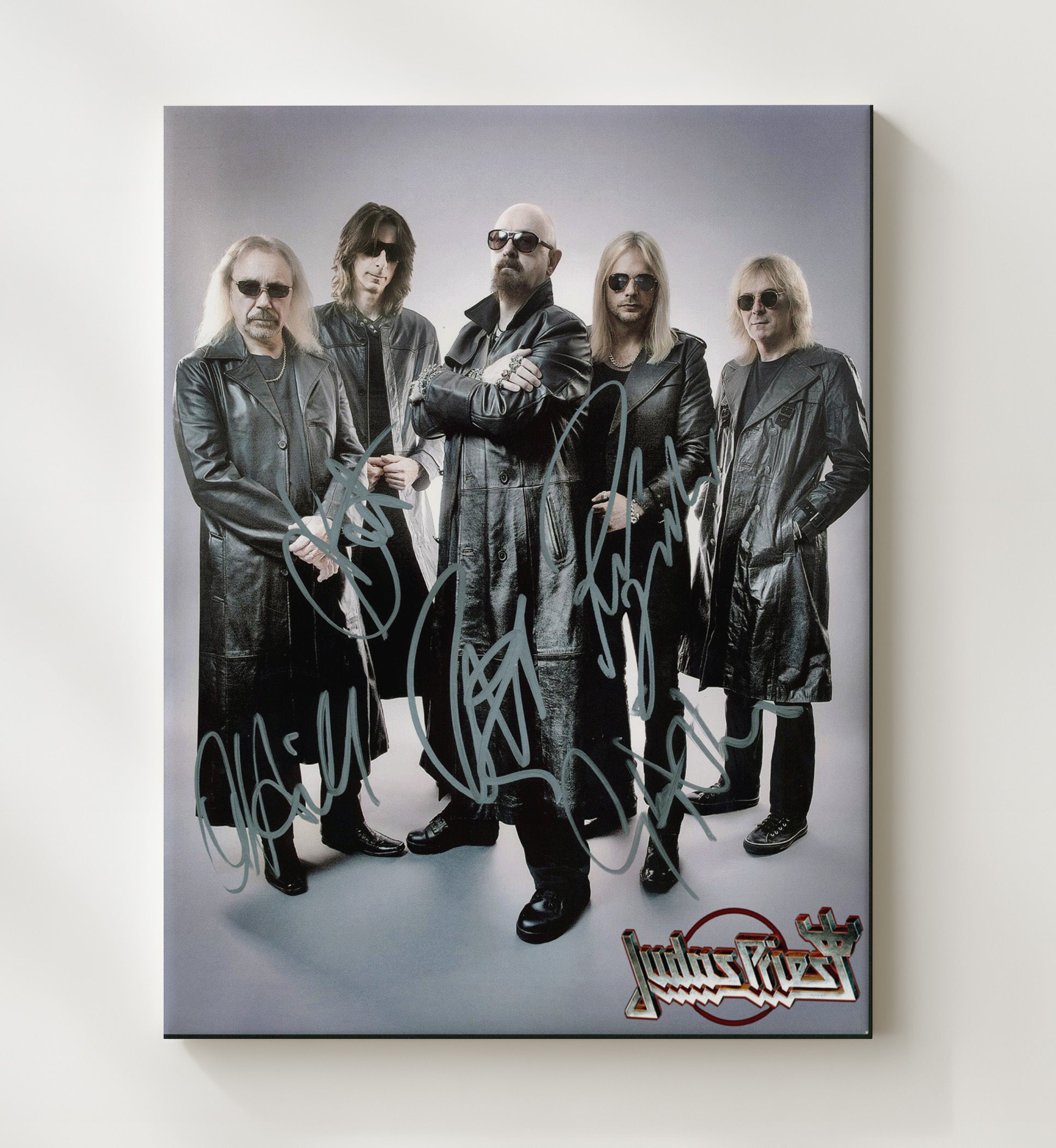 Judas Priest - Leather and Steel Music Wall Art 20x24 Canvas wall art print – Music decor