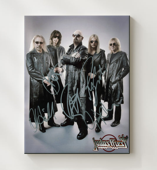 Judas Priest - Leather and Steel 16x20 Gallery Frame vintage music wall art