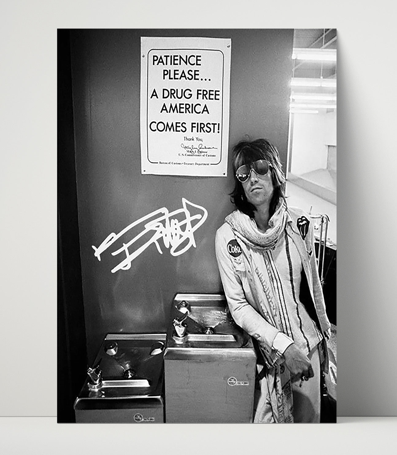 Keith Richards - Anti-Drug Rebel Stance - Vintage Music Wall Art - 16x20 Unframed Print music decor
