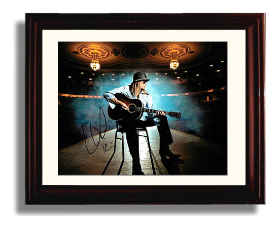 Kid Rock - American Rock Performance Energy - Vintage Music Wall Art - 8x10 Beveled Frame music decor