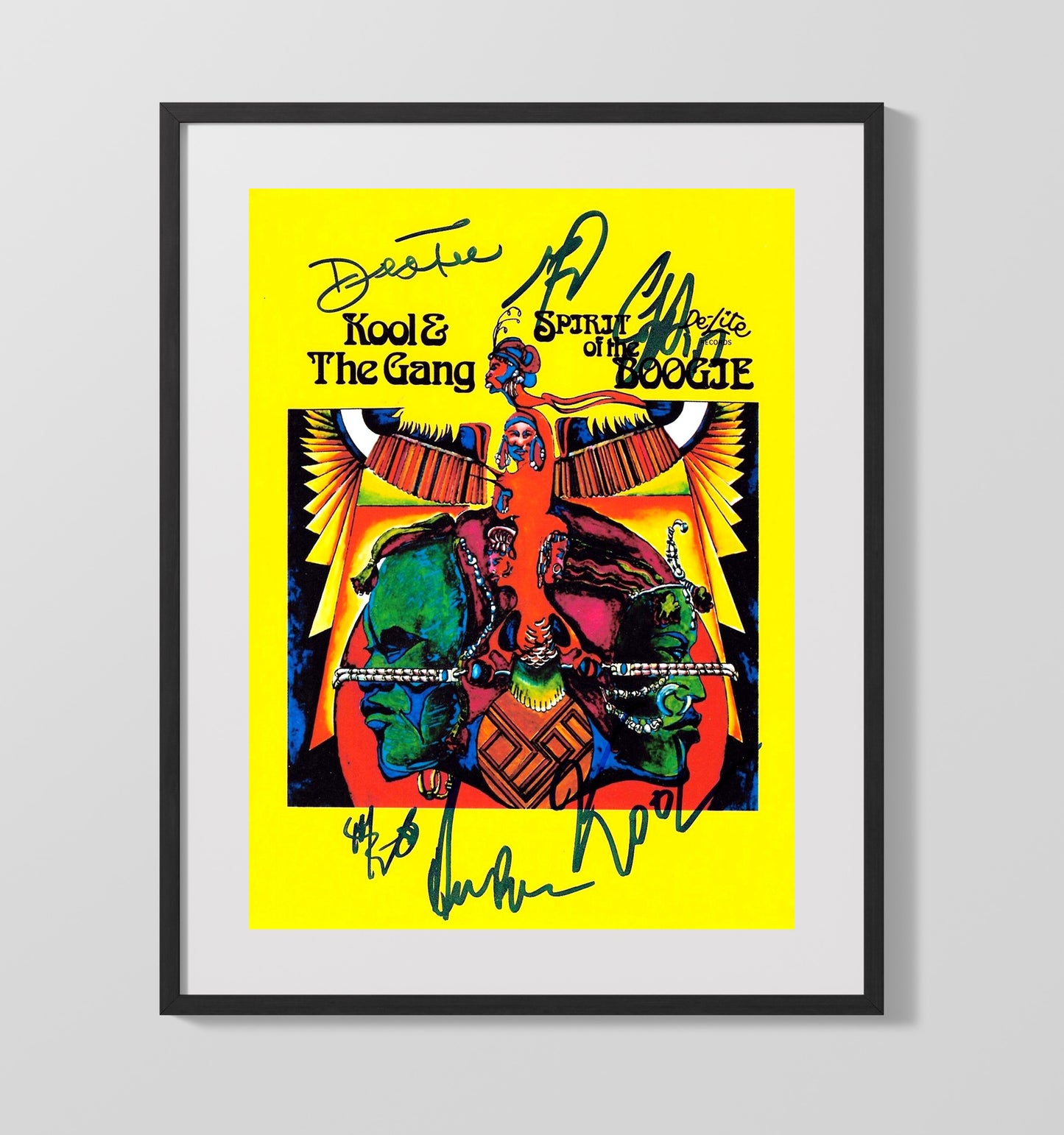 Kool and The Gang - Boogie Spirit - Vintage Music Wall Art - 16x20 Gallery Frame music decor