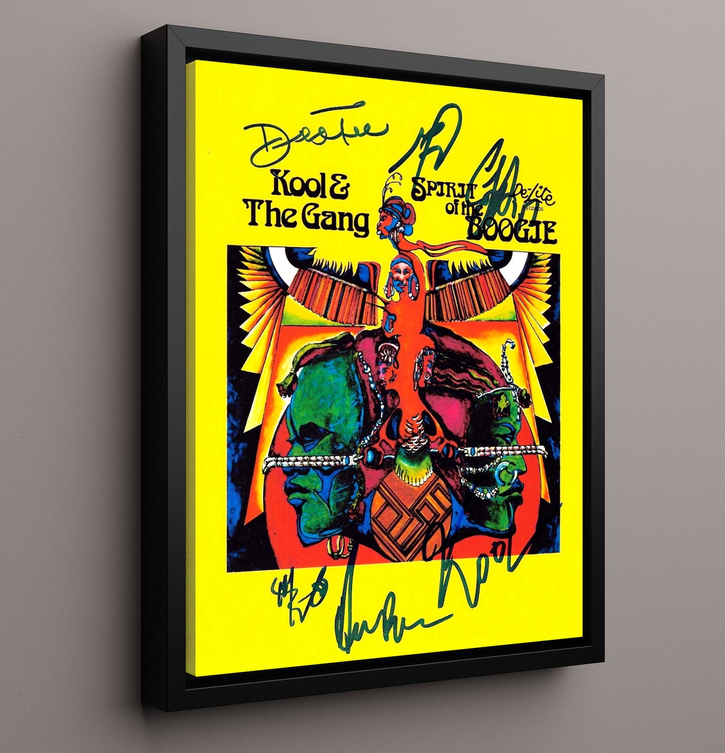 Kool and the Gang - Boogie Spirit Music Wall Art 16x20 Framed Canvas wall art print – Music decor