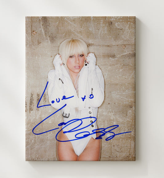Lady Gaga - White Jacket Studio Photo 16x20 Gallery Frame vintage music wall art
