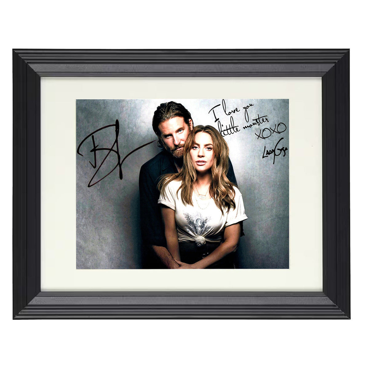 Lady Gaga and Bradley Cooper - A Star Is Born Duo Photo 8x10 Canvas vintage music wall art