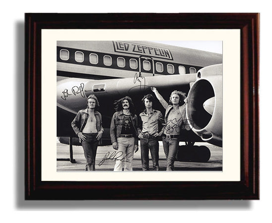 Led Zeppelin - Stairway to Jet - Vintage Music Wall Art - 8x10 Beveled Frame music decor