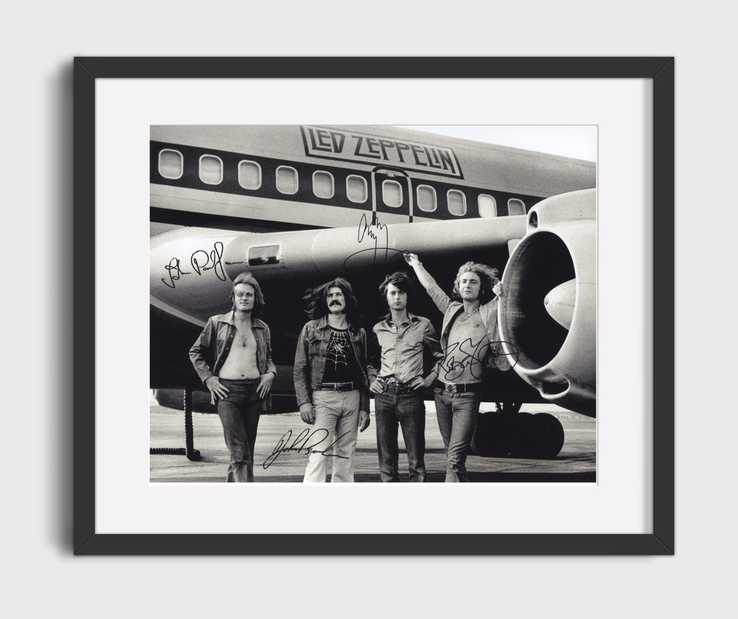 Led Zeppelin - Stairway to Jet - Vintage Music Wall Art - 16x20 Gallery Frame music decor