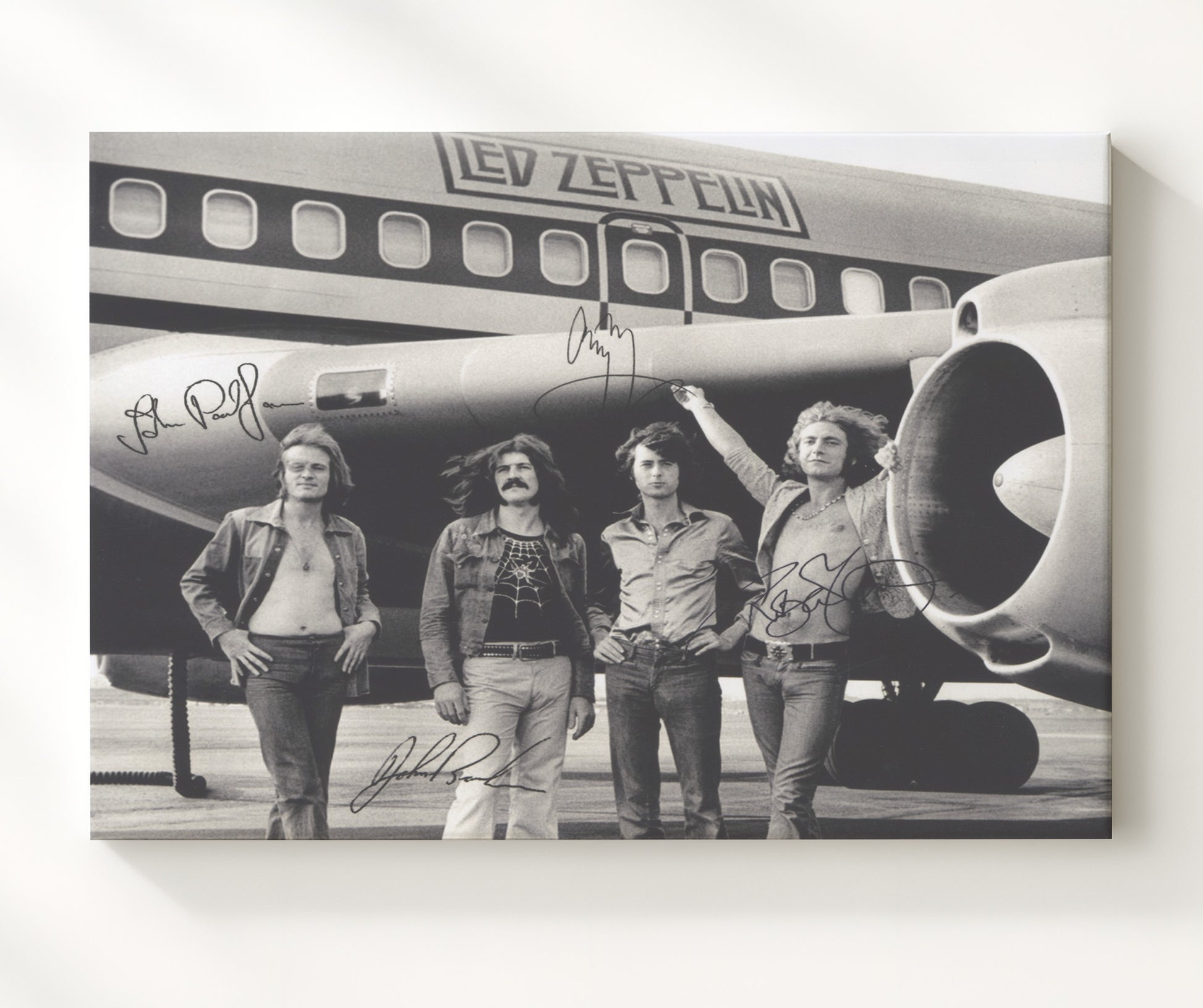 Led Zeppelin - Stairway to Jet - Vintage Music Wall Art - 20x24 Canvas music decor