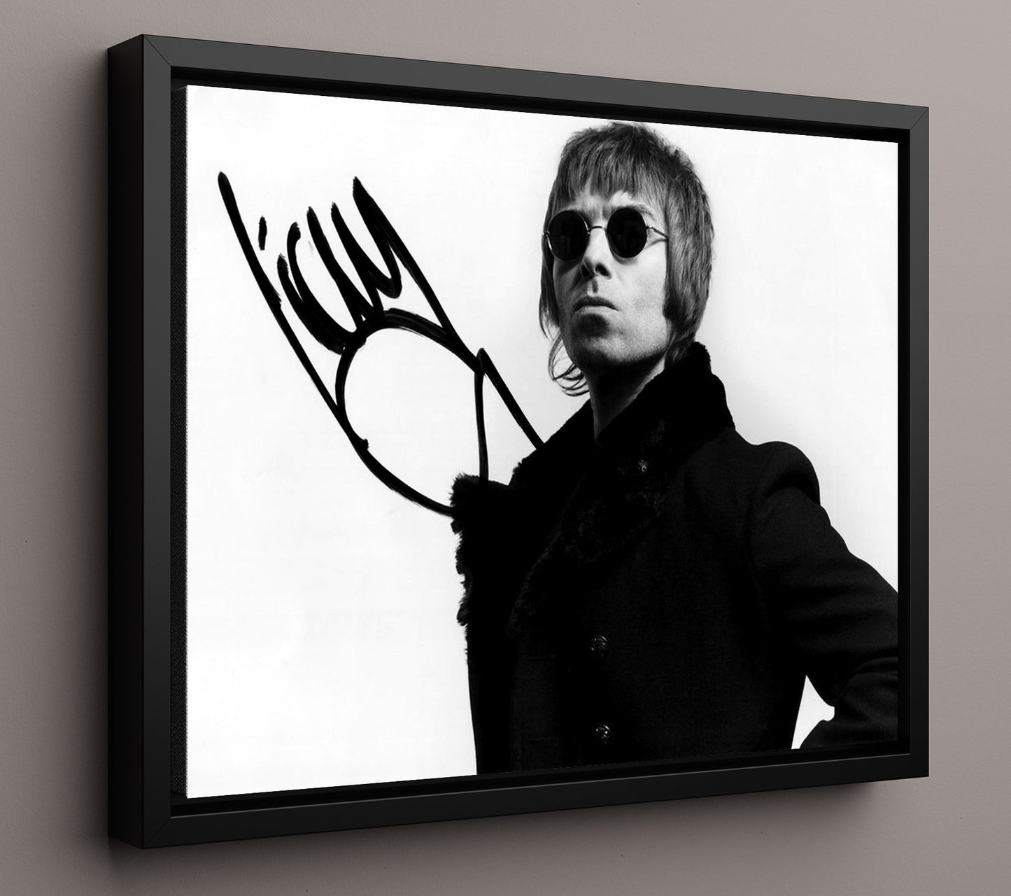 Liam Gallagher - Madchester Swagger - Vintage Music Wall Art - 16x20 Framed Canvas music decor