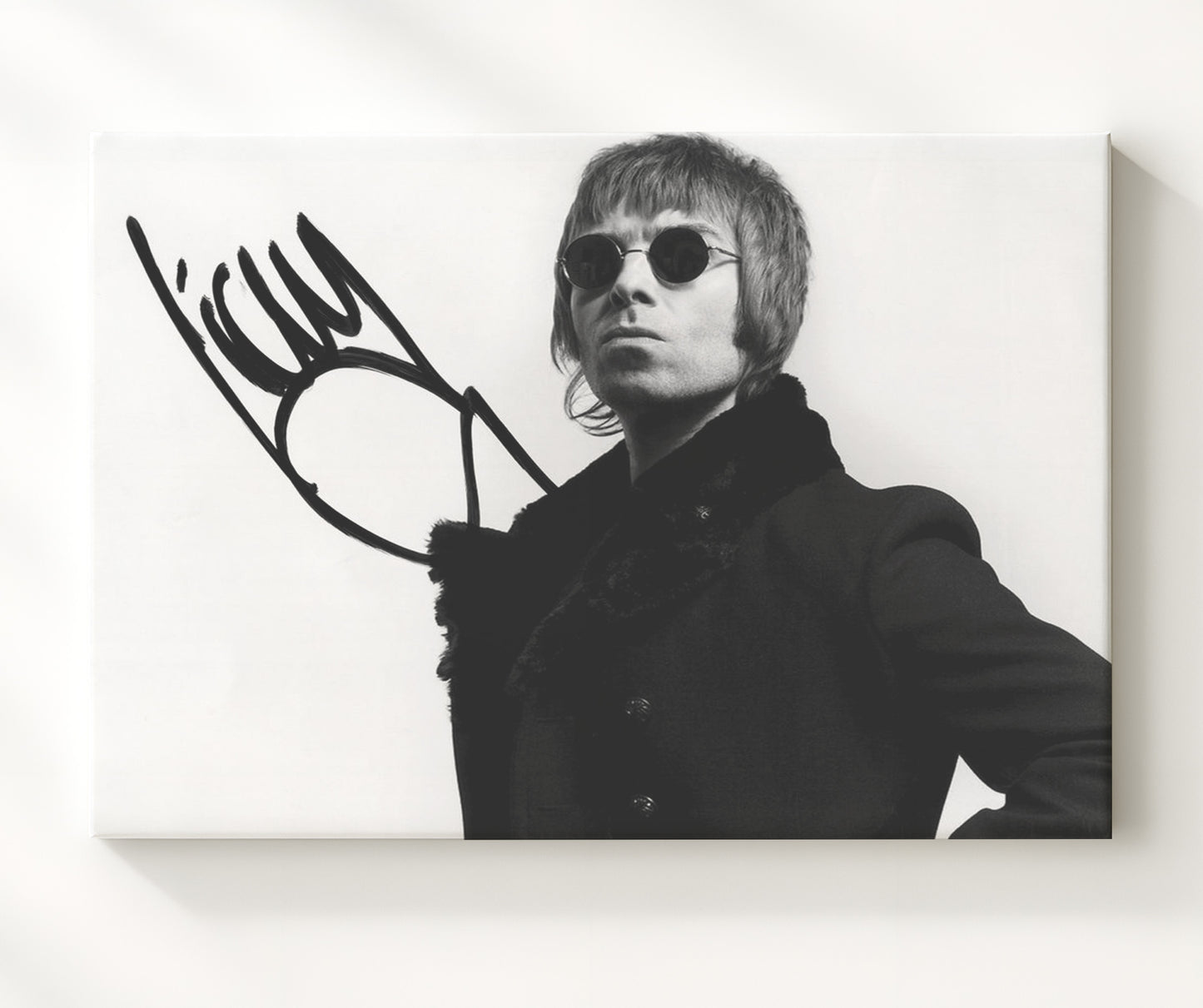 Liam Gallagher - Madchester Swagger - Vintage Music Wall Art - 20x24 Canvas music decor