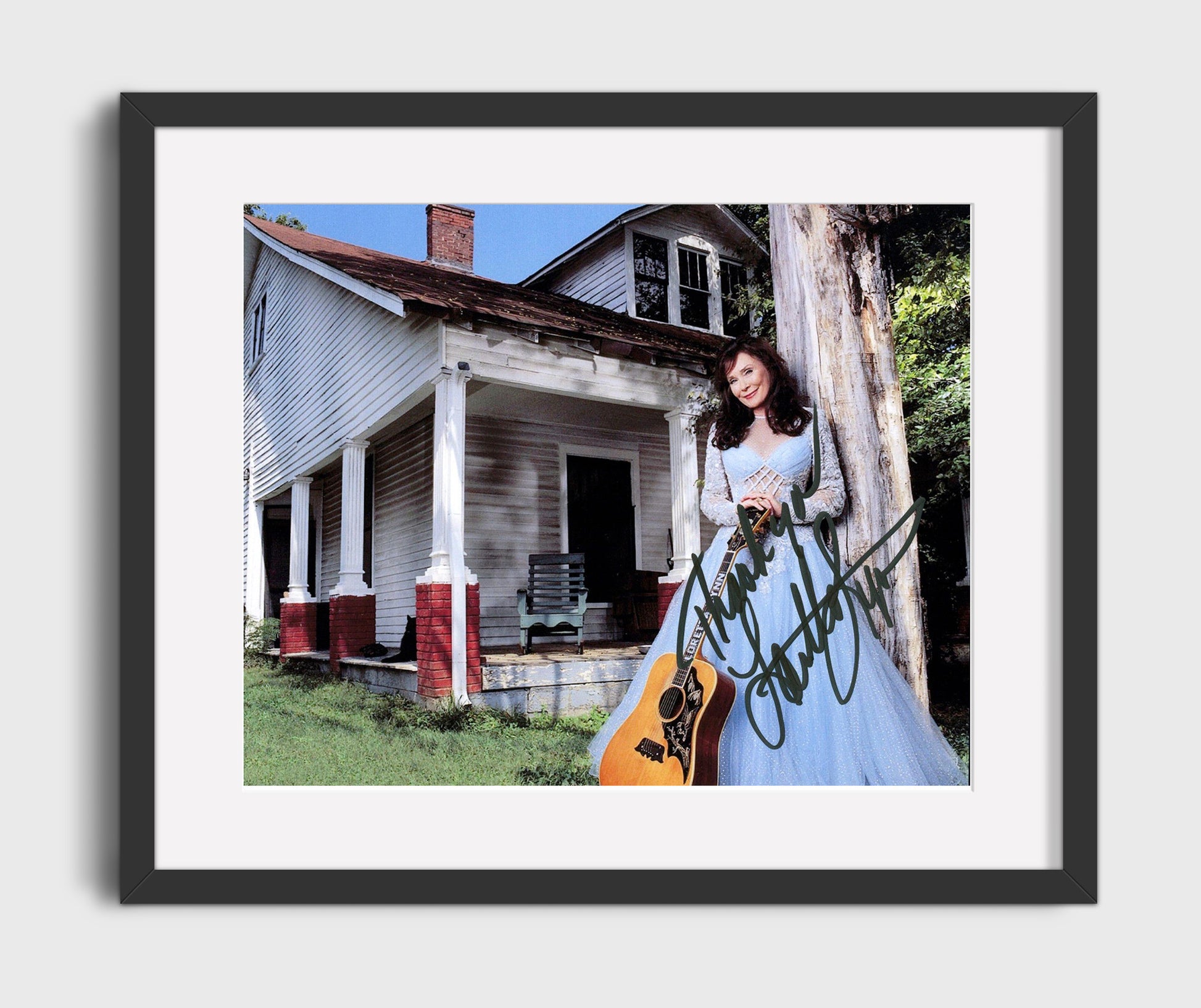 Loretta Lynn - Country Roots Icon Portrait - Vintage Music Wall Art - 16x20 Gallery Frame music decor