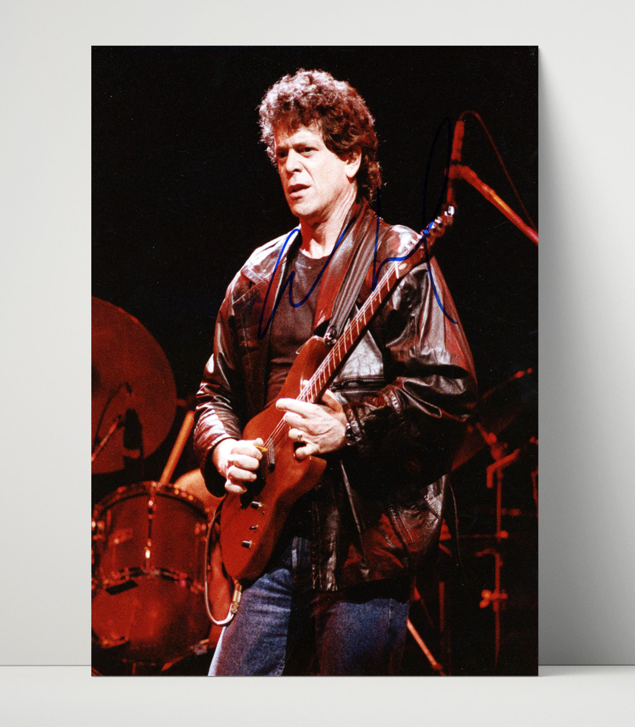 Lou Reed - Live Stage Performance Leather Jacket Music Wall Art 16x20 Unframed Print wall art print – Music decor
