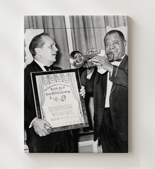 Louis Armstrong - Honored with a Blast 16x20 Gallery Frame vintage music wall art