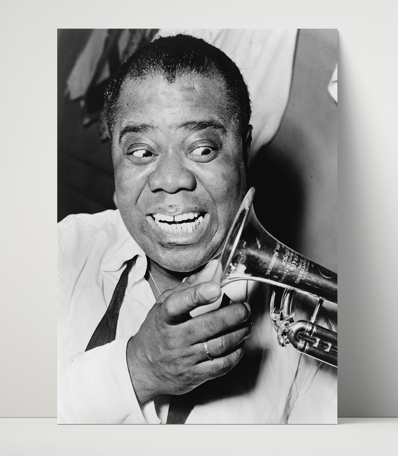 Louis Armstrong - Trumpet Joy Music Wall Art 16x20 Unframed Print wall art print – Music decor