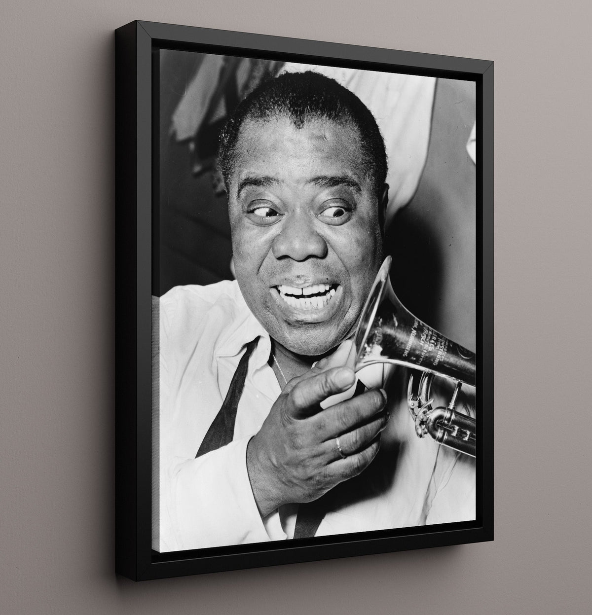 Louis Armstrong - Trumpet Joy 8x10 Unframed Print vintage music wall art