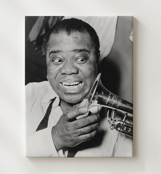 Louis Armstrong - Trumpet Joy 16x20 Gallery Frame vintage music wall art
