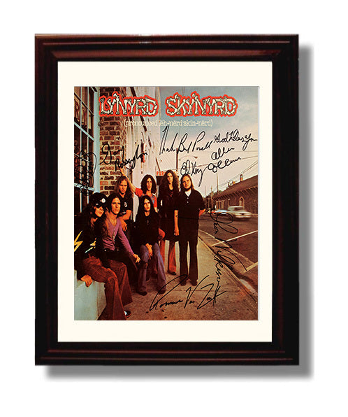 Lynyrd Skynyrd - Pronounced Debut Ed Music Wall Art 8x10 Beveled Frame wall art print – Music decor