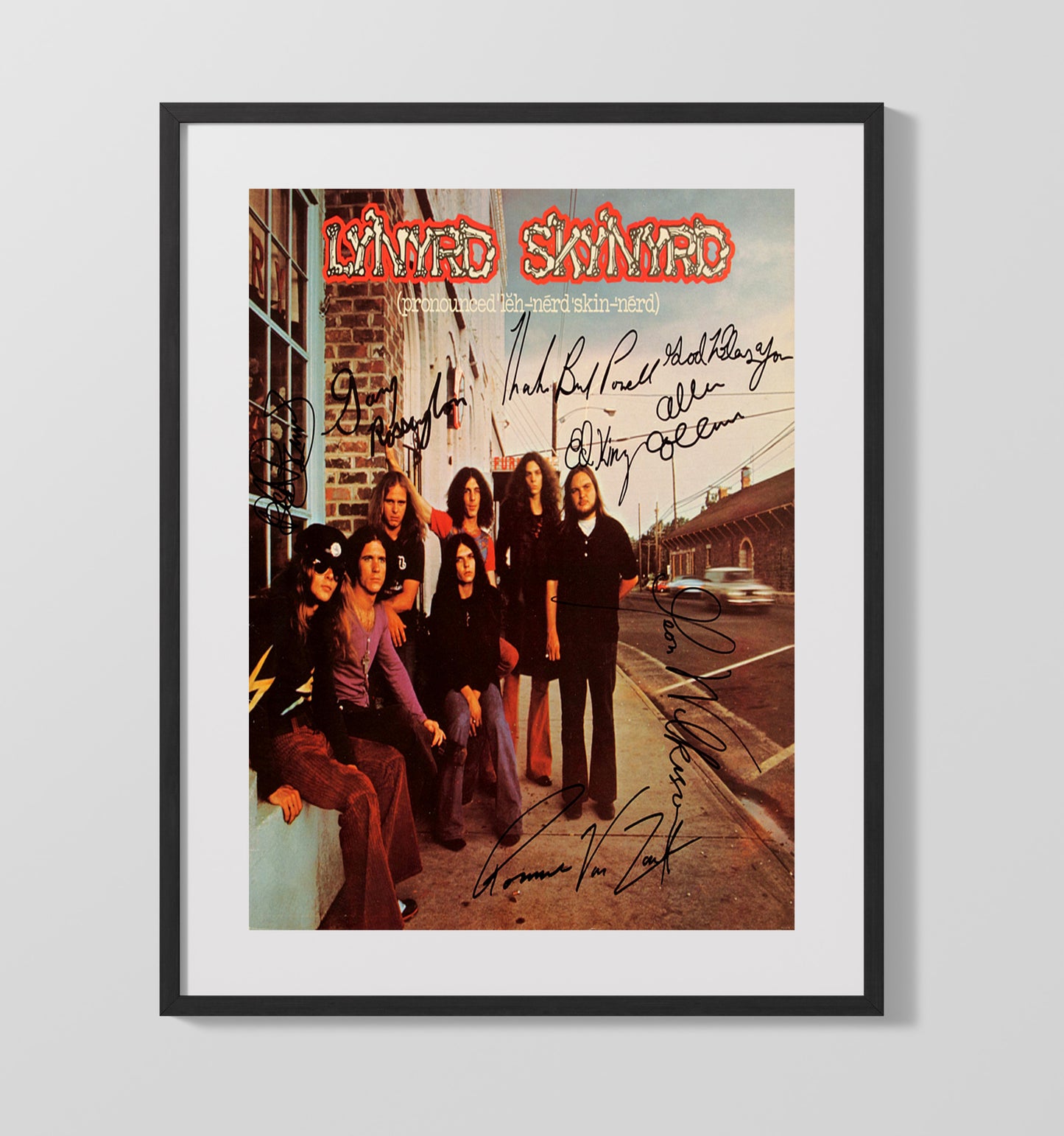 Lynyrd Skynyrd - Pronounced Debut Ed Music Wall Art 16x20 Gallery Frame wall art print – Music decor